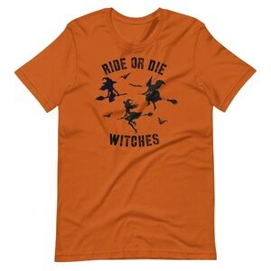 🎃 Bella Canvas Halloween Orange Witch Graphic Tee